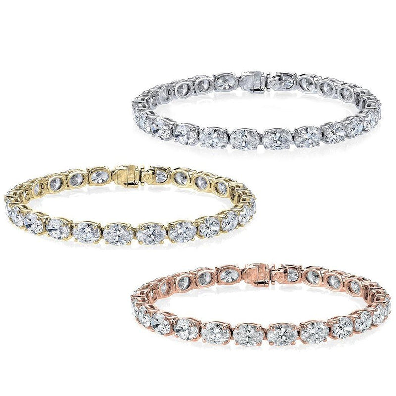 Oval Tennis Bracelets Made With Swarovski Elements Jewelry - DailySale