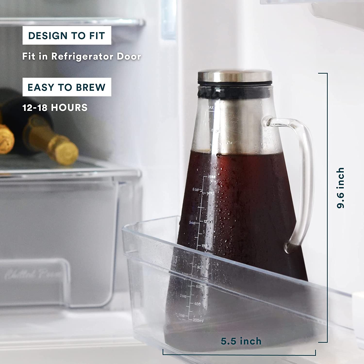 Ovalware Cold Brew Iced Coffee Maker Kitchen Appliances - DailySale