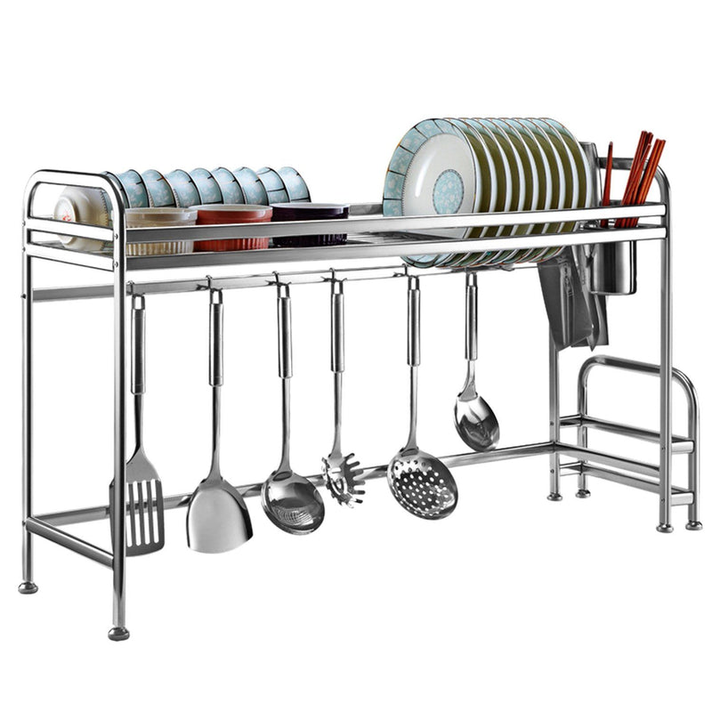 Over Sink Dish Drying Rack with Cutlery Holder Kitchen & Dining - DailySale