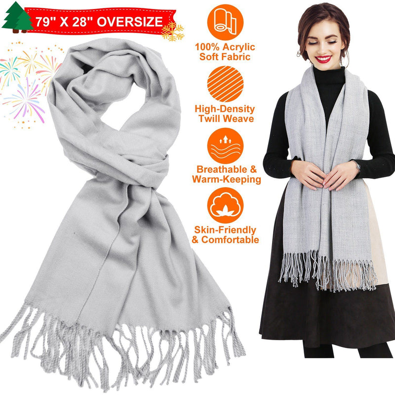 Oversize Cashmere Wool Shawl Wrap Blanket Women's Clothing - DailySale