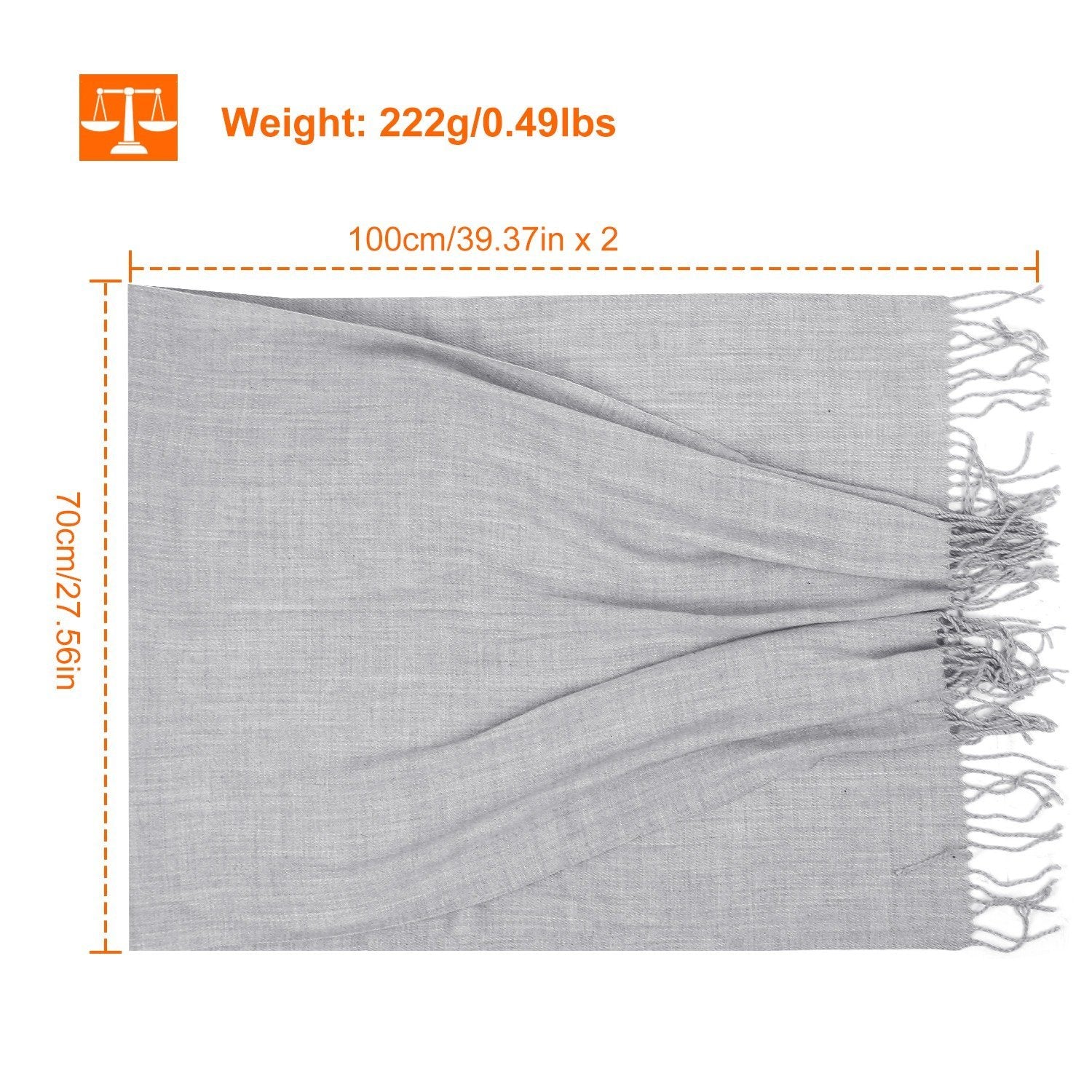 Oversize Cashmere Wool Shawl Wrap Blanket Women's Clothing - DailySale