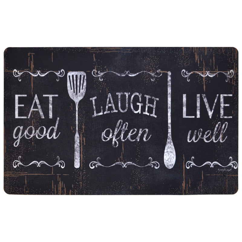 Oversized Chef Series Anti Fatigue Kitchen Mat Kitchen & Dining 18" X 30" Eat Laugh Live - DailySale
