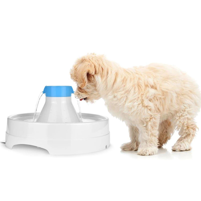 Ownpets® Pets Drinking Fountain Active Oxygen Cycle Two Drinking Area 3L Pet Supplies - DailySale