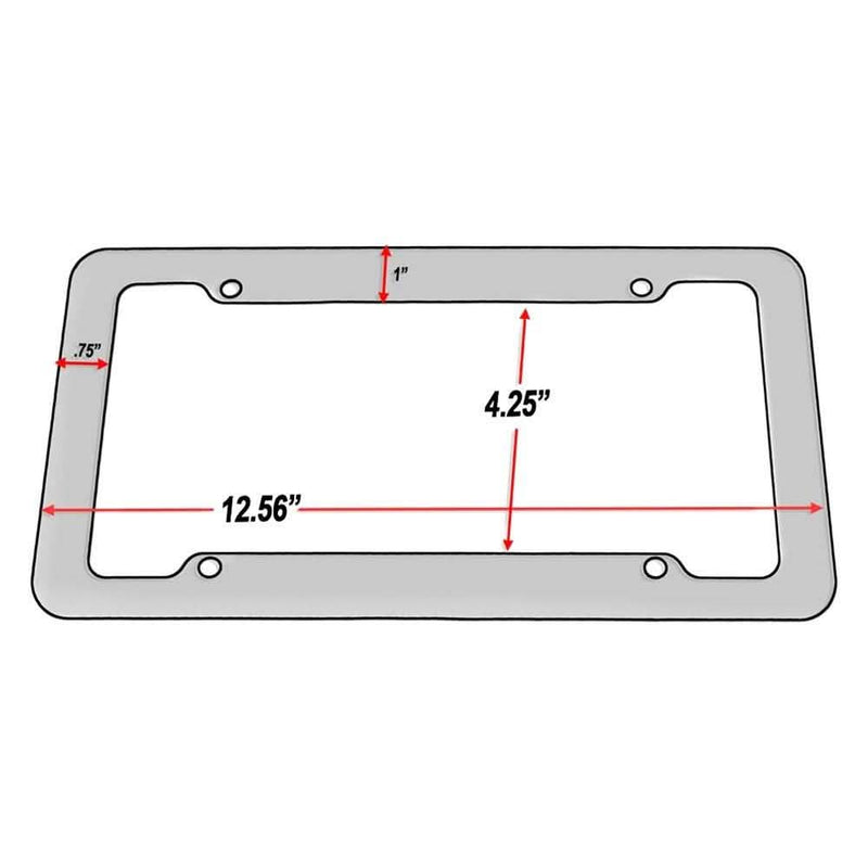 OxGord Zebra License Plate Frame Automotive - DailySale