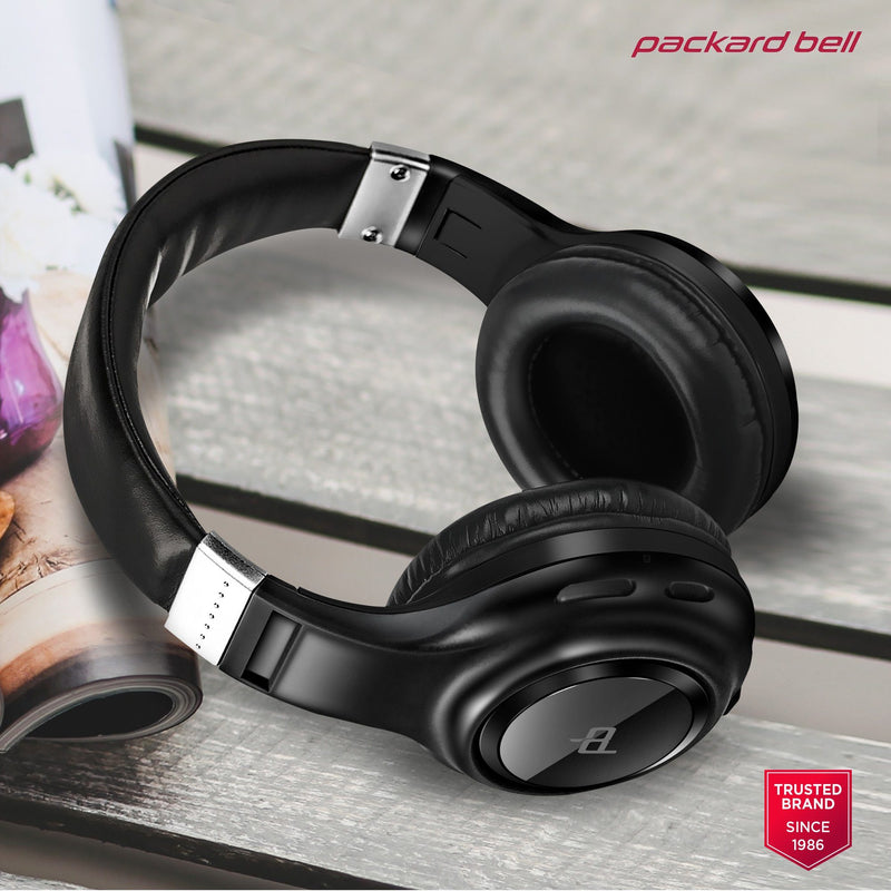 Packard Bell Dynamic Audio Wireless Headphones - Rechargeable HD Headset Headphones & Audio - DailySale