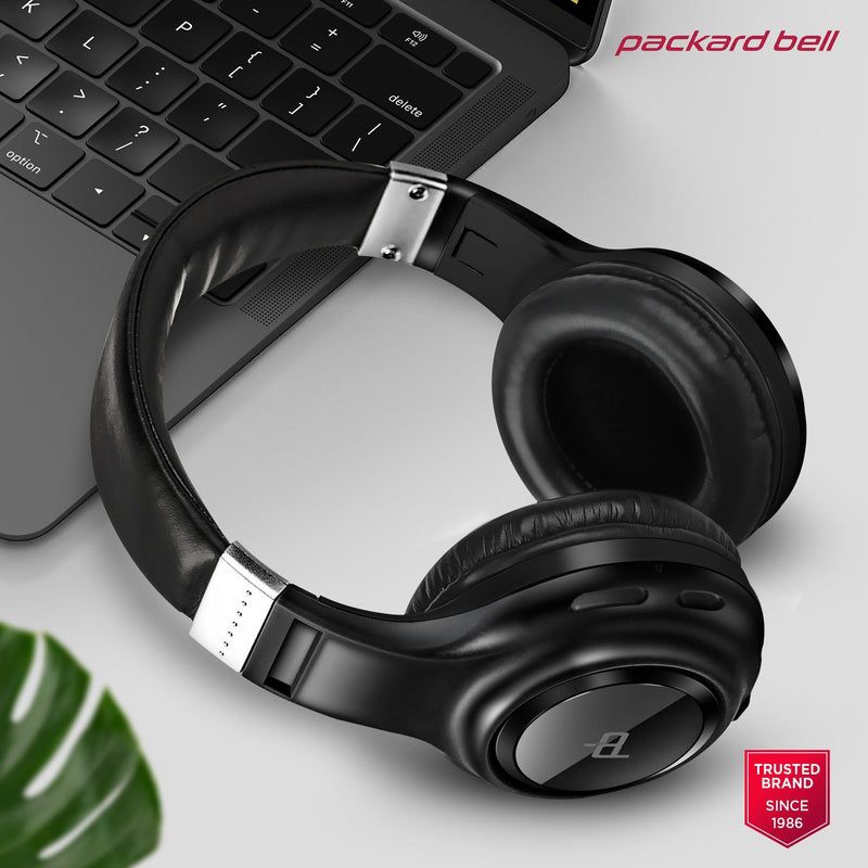 Packard Bell Dynamic Audio Wireless Headphones - Rechargeable HD Headset Headphones & Audio - DailySale
