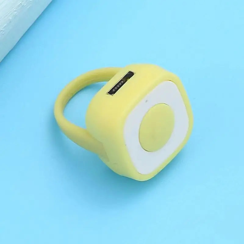 Page Turner Remote Camera Shutter Selfie Fingertip Video Controller Mobile Accessories Yellow - DailySale