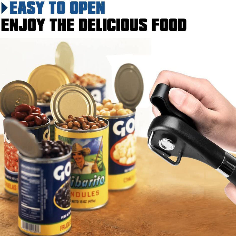 Automatic Can Opener For Tin Cans Non-slip Round Electric Can Opener  Creative Bottle Opener Can Cutter