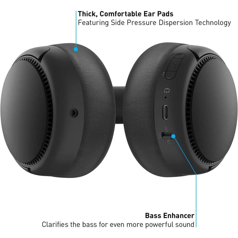 Panasonic RB-M300B Deep Bass Wireless Bluetooth Immersive Headphones Headphones - DailySale