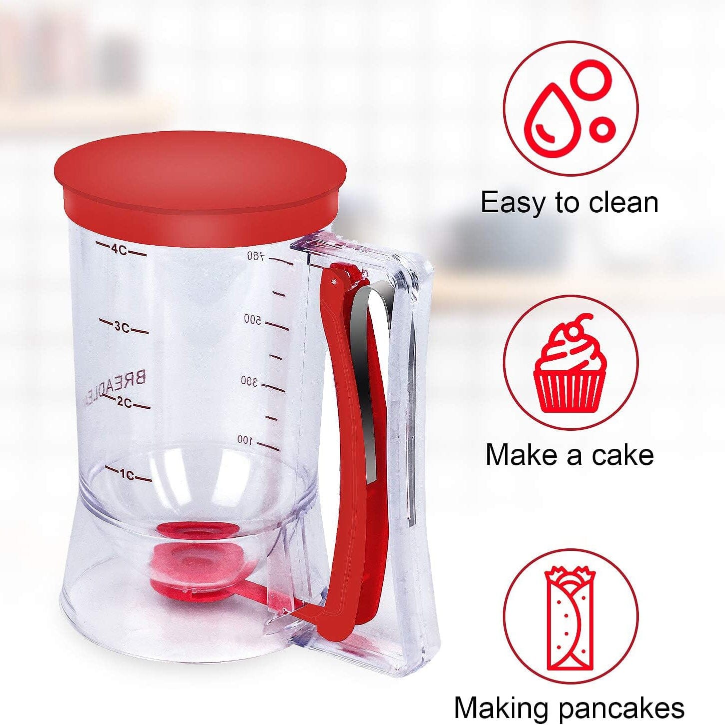 Pancake Cupcake Batter Dispenser Kitchen Tools & Gadgets - DailySale