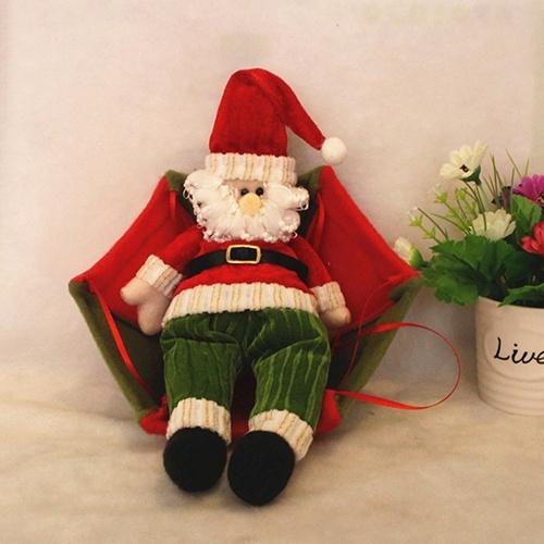 Parachute Snowman Santa Claus Ornament Holiday Decor & Apparel Santa Green Pants - DailySale