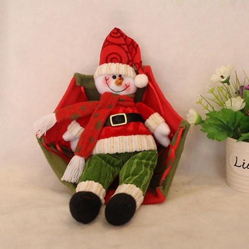 Parachute Snowman Santa Claus Ornament Holiday Decor & Apparel Snowman Green Pants - DailySale