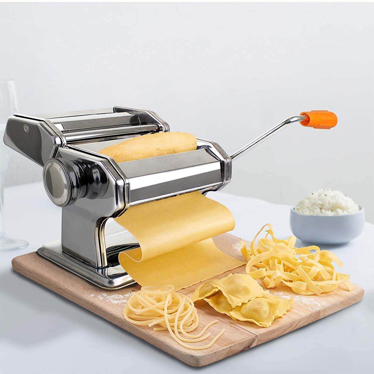 Pasta Maker Roller Machine Fettuccine Kitchen & Dining - DailySale