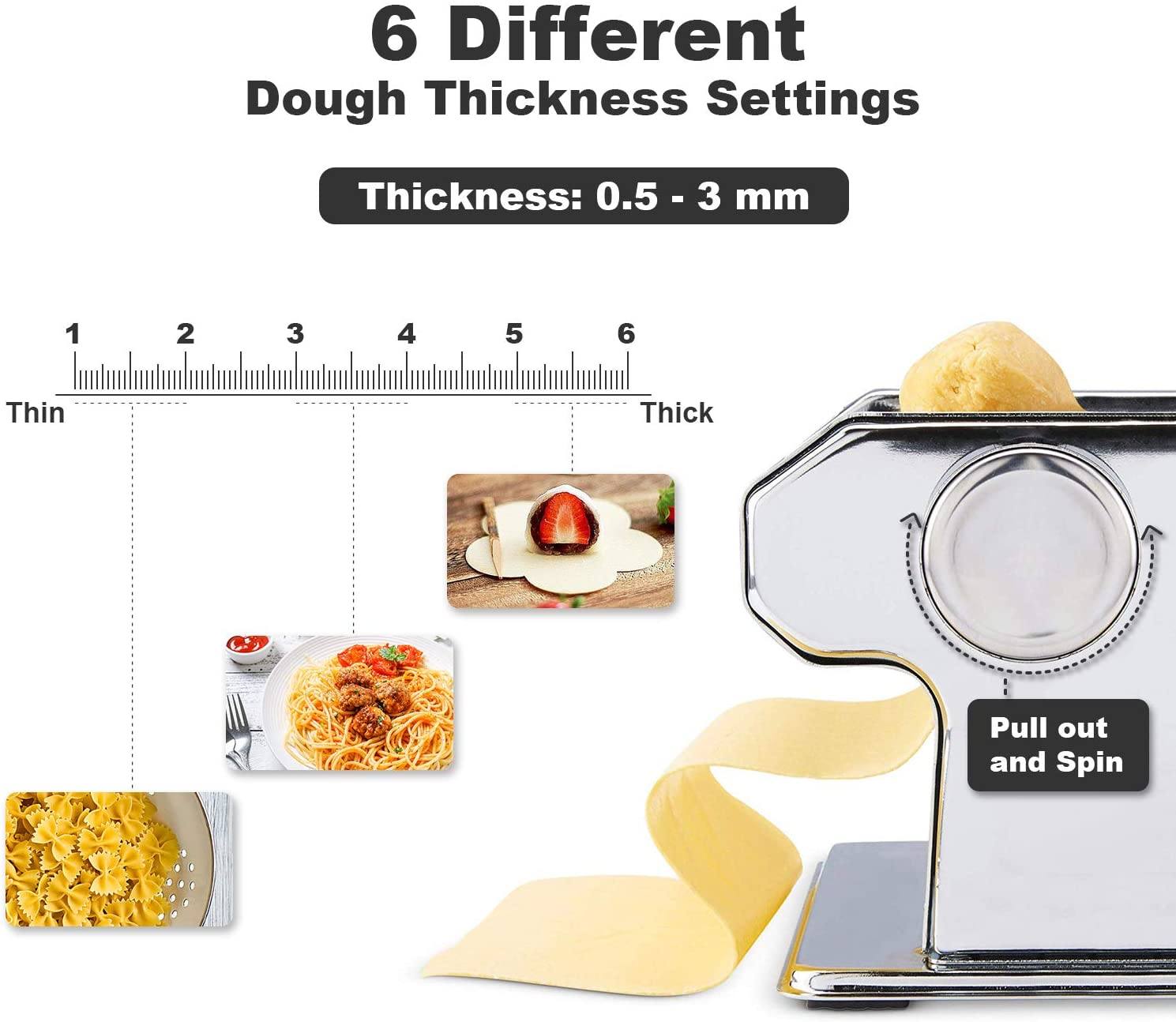 Pasta Maker Roller Machine Fettuccine Kitchen & Dining - DailySale