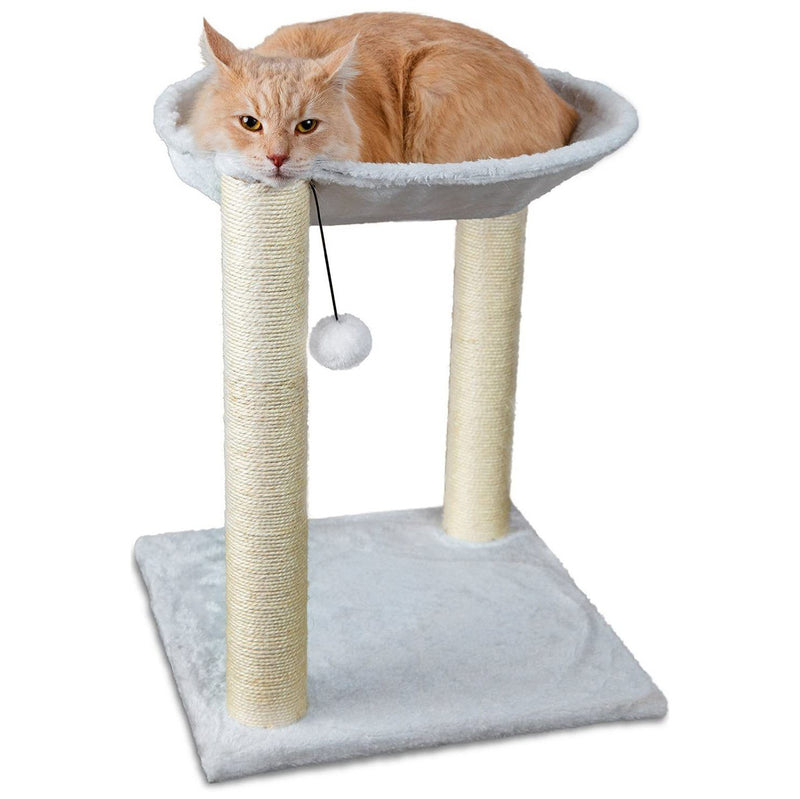 Paws & Pals 3-in-1 Cat Scratching Post with Hammock and Toy Pet Supplies - DailySale