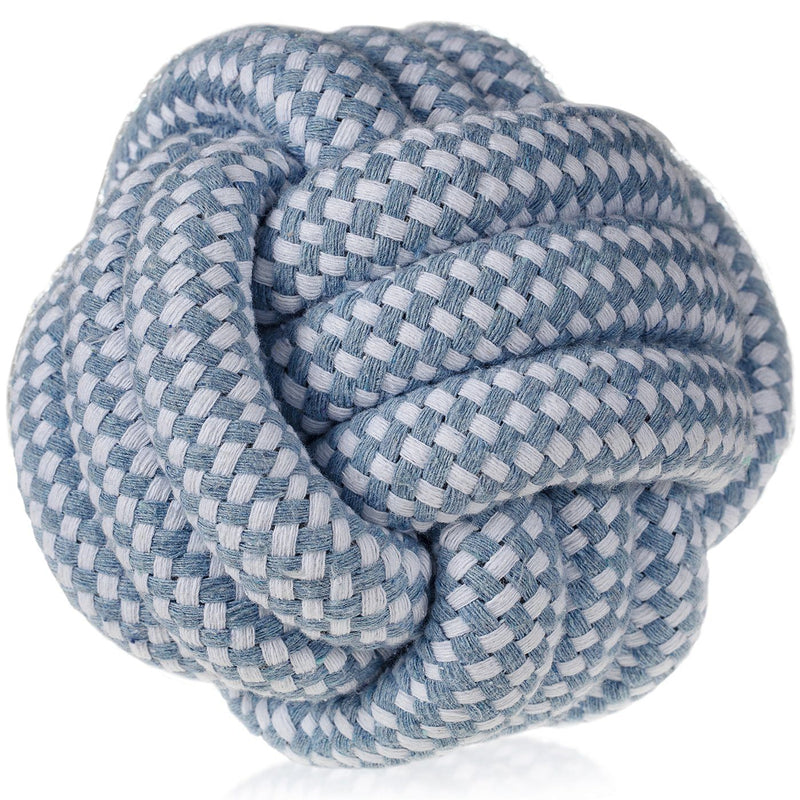 Paws & Pals Dog Chew Rope Cotton-Braided Fetch Teething Play Toy - Blue Pet Supplies - DailySale