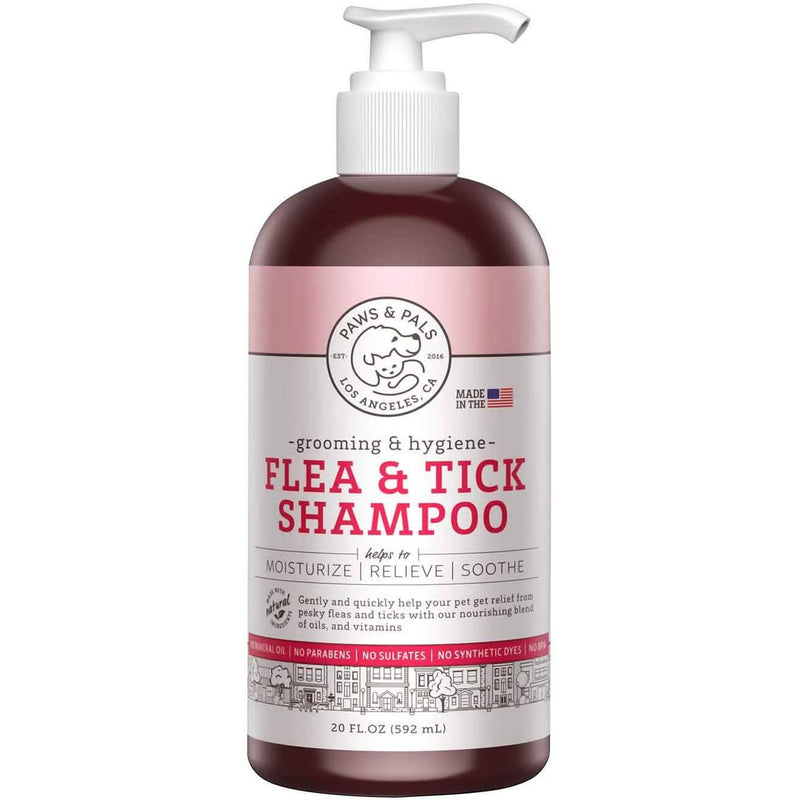 Paws & Pals Flea and Tick Shampoo for Dogs & Cats Pet Supplies - DailySale