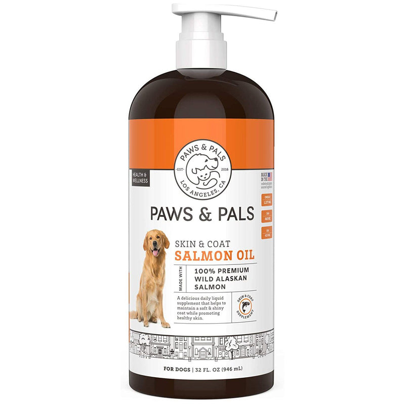 Paws & Pals Wild Alaskan Salmon Oil for Dogs and Cats - 32oz Pet Supplies - DailySale