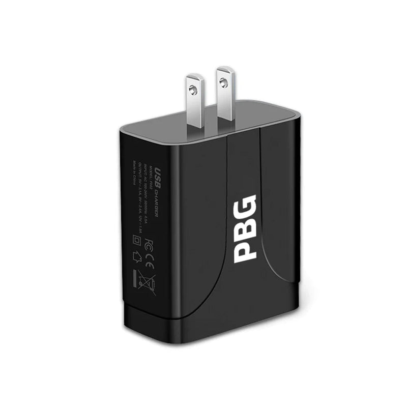 PBG 5 Port Wall Charger Mobile Accessories Black - DailySale