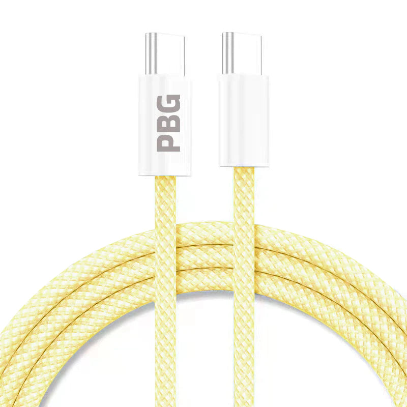 PBG Macaron USB-C TO C Cable's 3 (PD Type C to 8 Pin) Mobile Accessories Yellow - DailySale