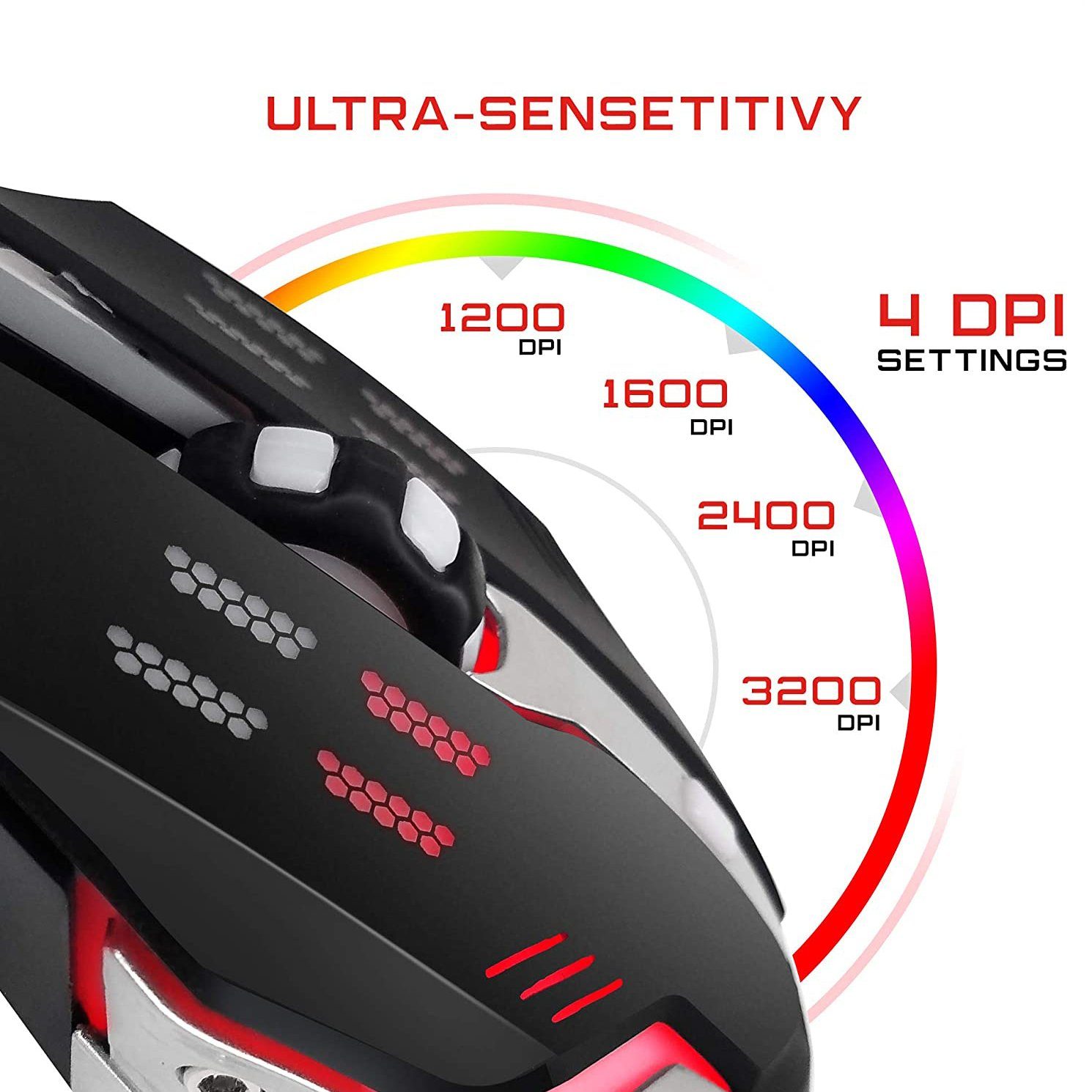 PBX Gladiator Wired Gaming Mouse Computer Accessories - DailySale