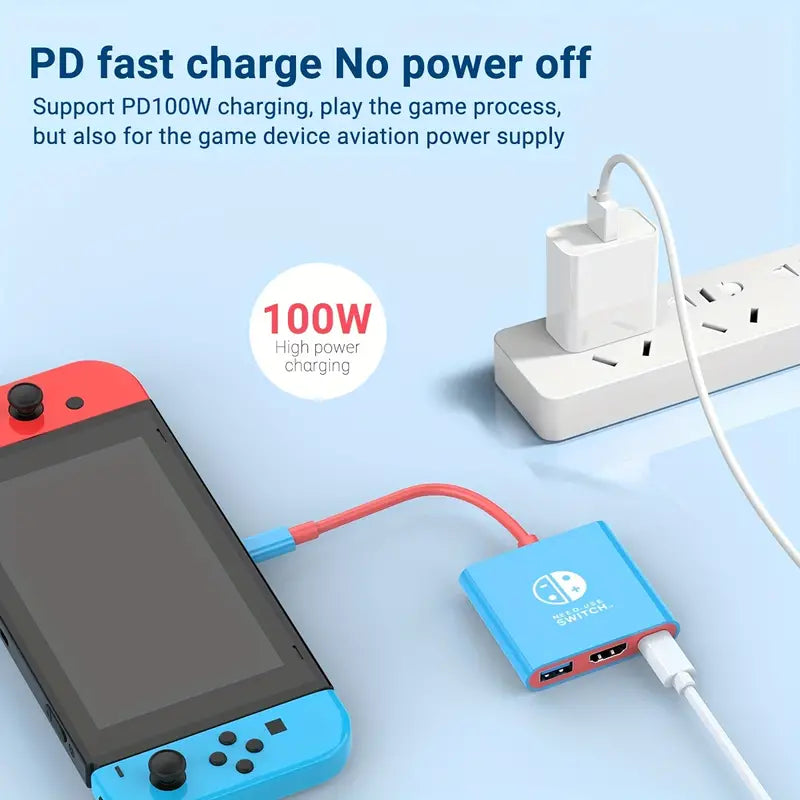 PD100W Docking Station For Nintendo Switch Video Games & Consoles - DailySale