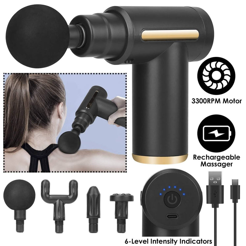 Percussion Rechargeable Massage Gun Wellness - DailySale