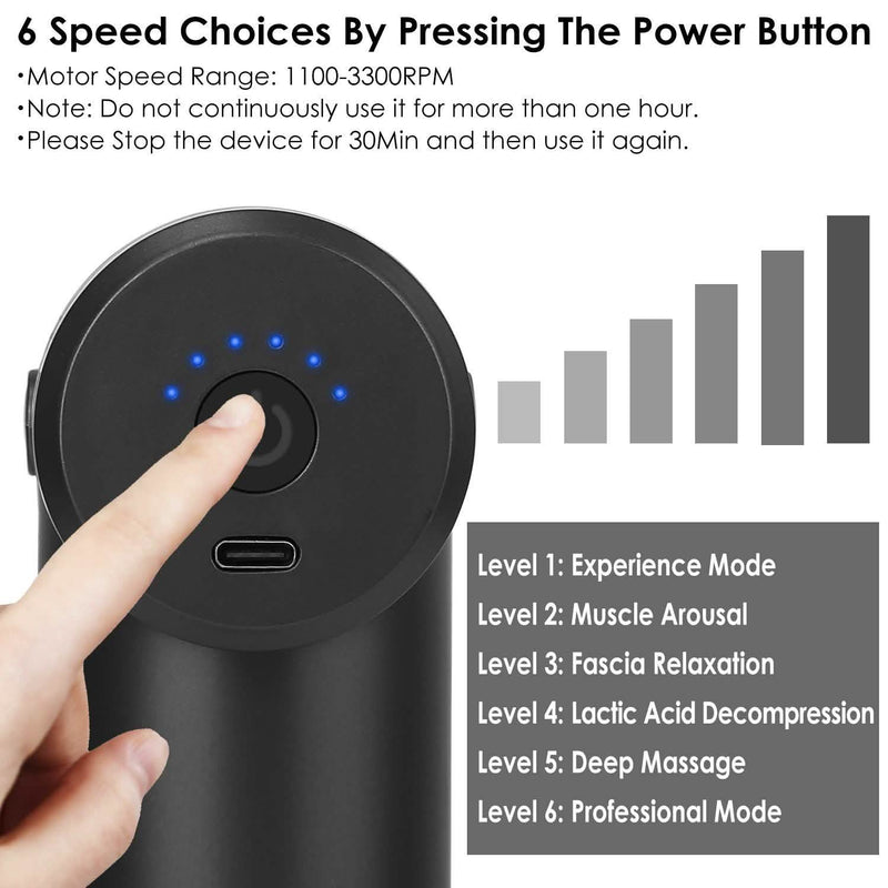Percussion Rechargeable Massage Gun Wellness - DailySale