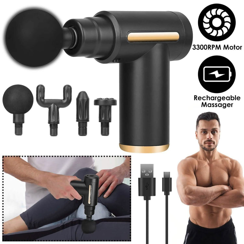 Percussion Rechargeable Massage Gun Wellness - DailySale