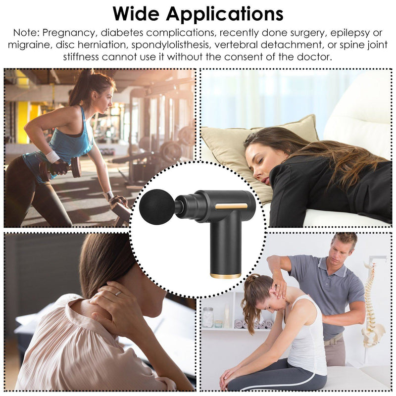 Percussion Rechargeable Massage Gun Wellness - DailySale