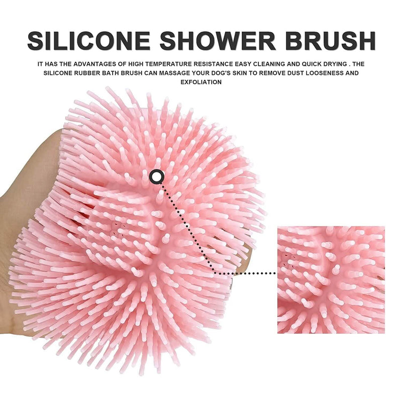 Pet Bath Brush Dog Scrubber Pet Supplies - DailySale