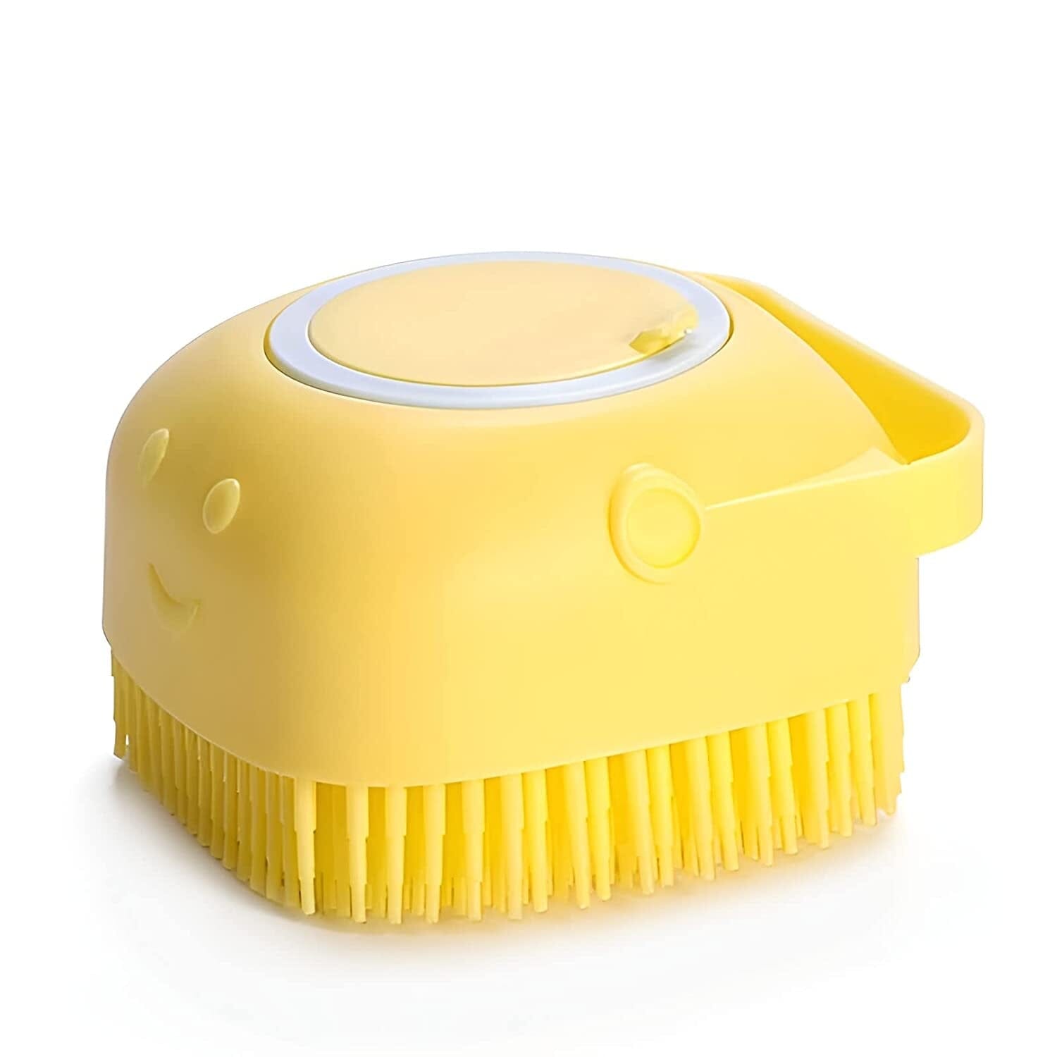 Pet Bath Brush Dog Scrubber Pet Supplies Yellow - DailySale