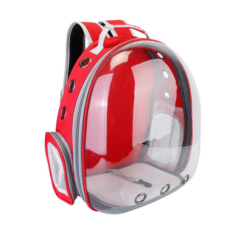 Pet Carrier Ventilate Backpack Pet Supplies Red - DailySale