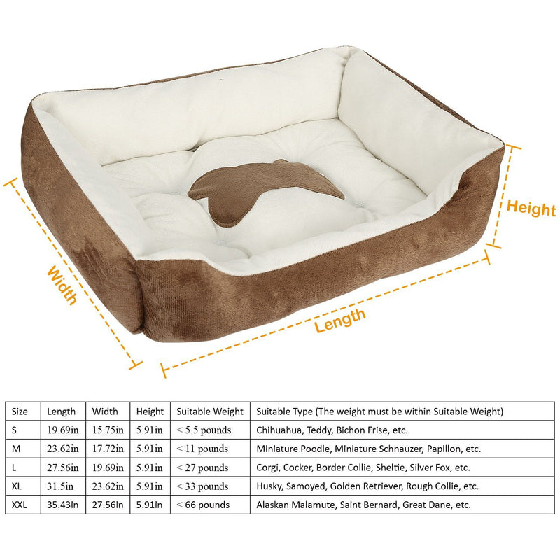 Pet Dog Bed Soft Warm Fleece Pet Supplies - DailySale