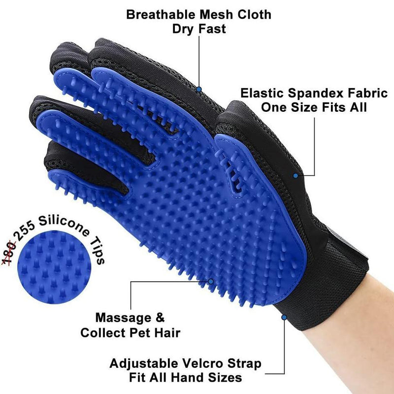 Pet Grooming Gloves Pet Supplies - DailySale