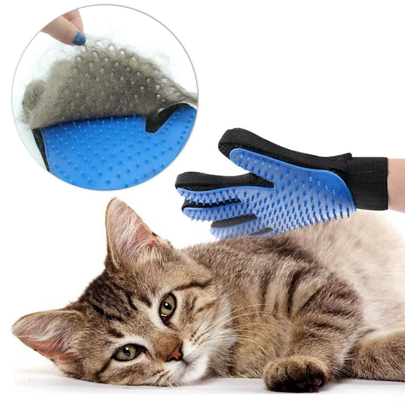Pet Hair Brush Dog Cat Comb Gloves Grooming Remover Mitt Fur Massage DeShedding Pet Supplies - DailySale