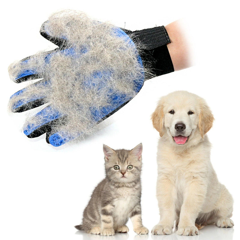 Pet Hair Brush Dog Cat Comb Gloves Grooming Remover Mitt Fur Massage DeShedding Pet Supplies - DailySale