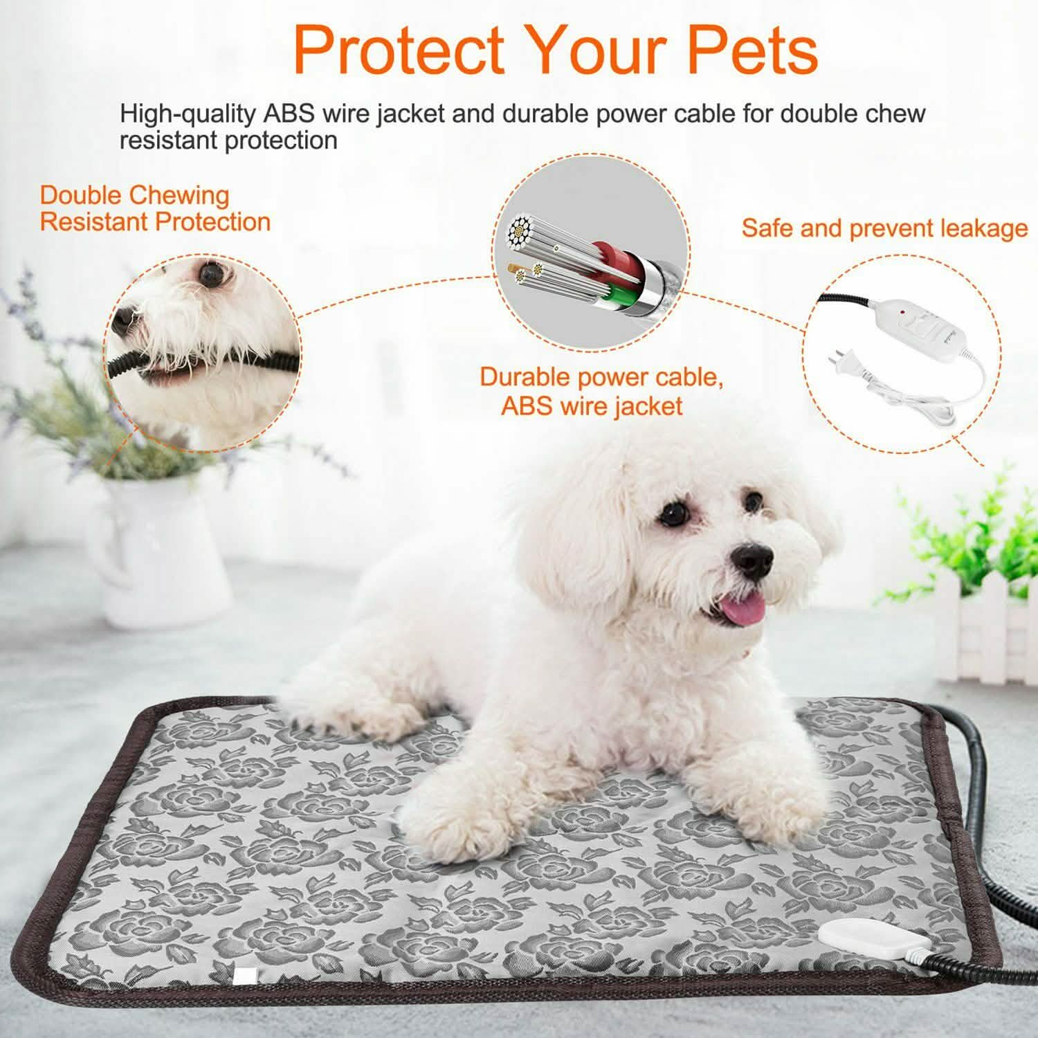 Pet Heating Mat Waterproof Adjustable Pet Supplies - DailySale
