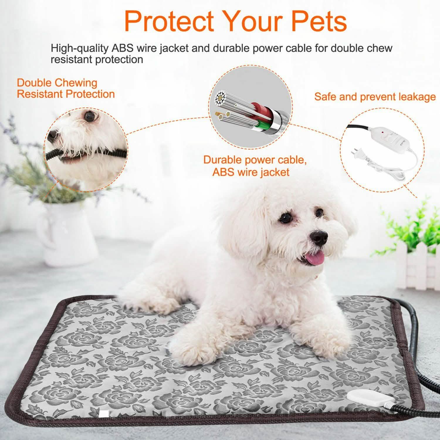 Pet Heating Mat Waterproof Adjustable Pet Supplies - DailySale
