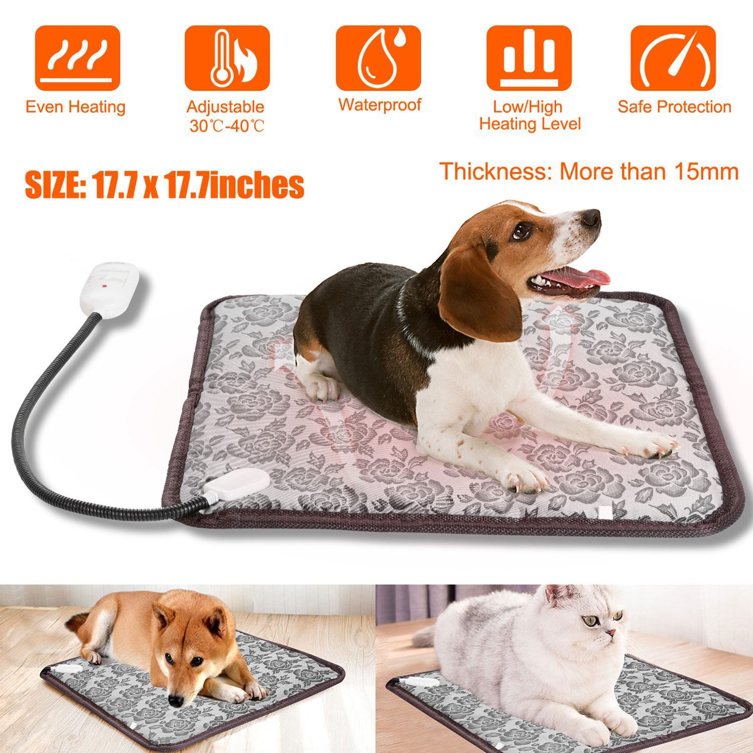 Pet Heating Pat Dog Cat Electric Heating Mat Pet Supplies - DailySale