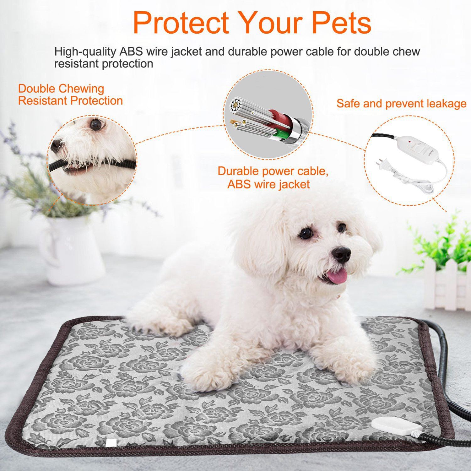 Pet Heating Pat Dog Cat Electric Heating Mat Pet Supplies - DailySale