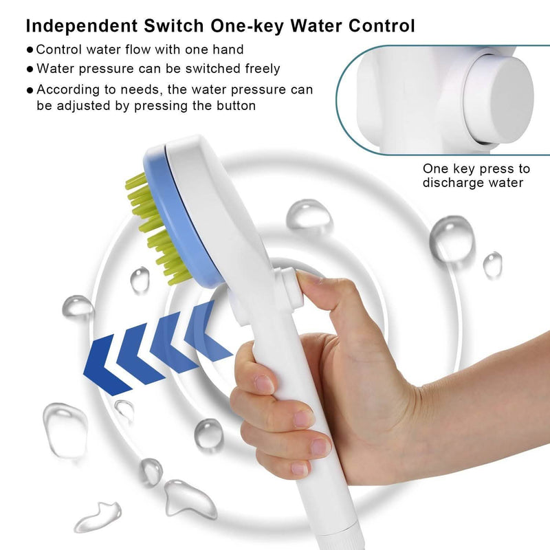 Pet Massage Shower Sprayer with Towel Pet Supplies - DailySale