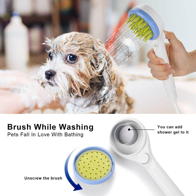 Pet Massage Shower Sprayer with Towel Pet Supplies - DailySale