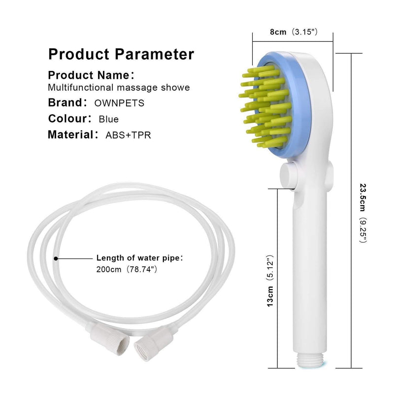 Pet Massage Shower Sprayer with Towel Pet Supplies - DailySale