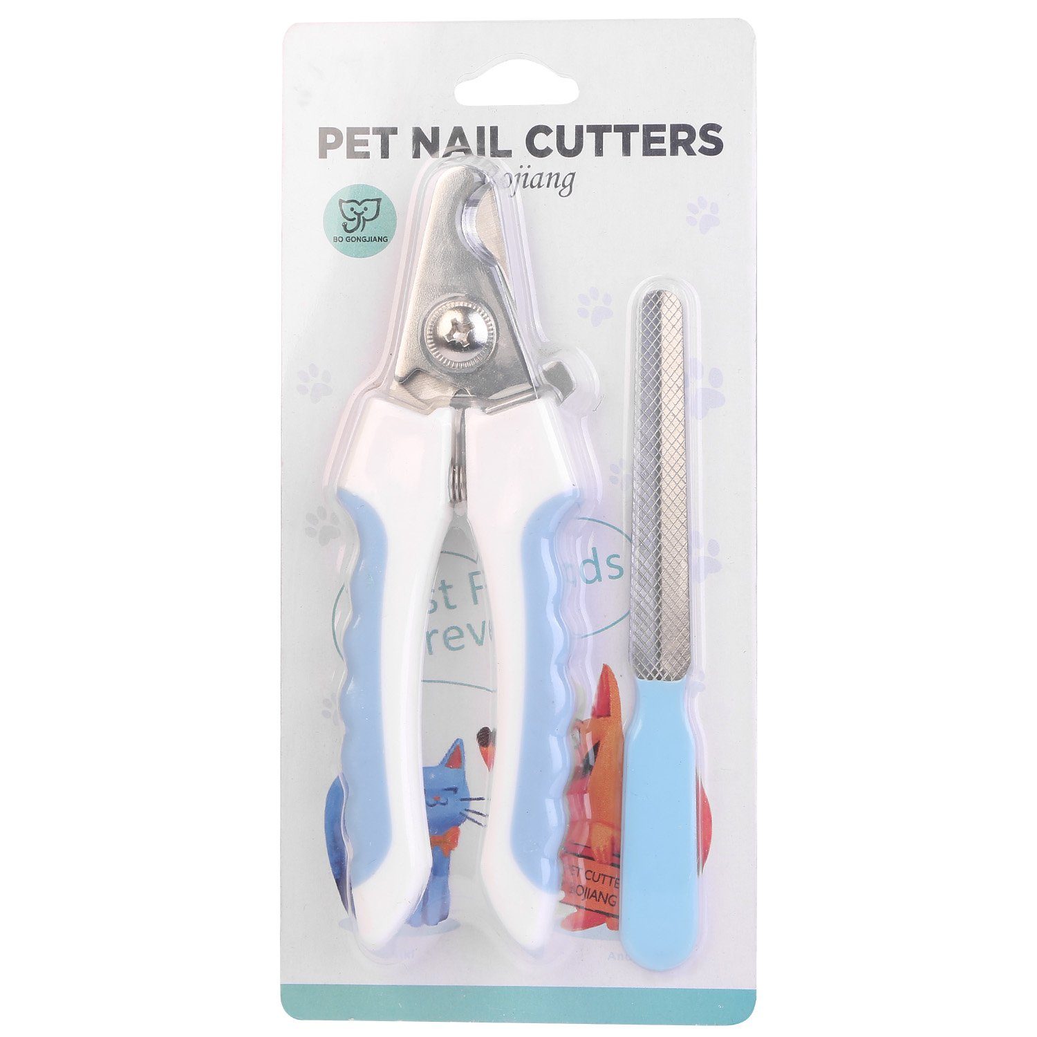 Pet Nail Toe Stainless Steel Trimmer with Nail File Pet Supplies - DailySale