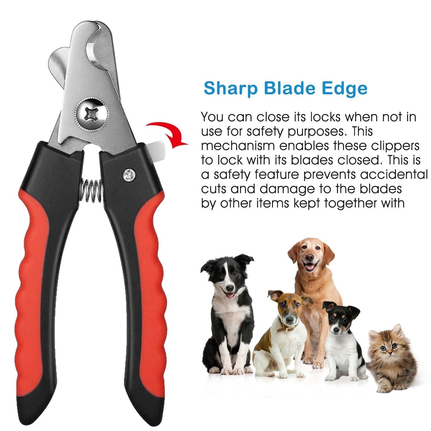 Pet Nail Trimmer with Safety Guard to Avoid Over-Cutting Nails Pet Supplies - DailySale