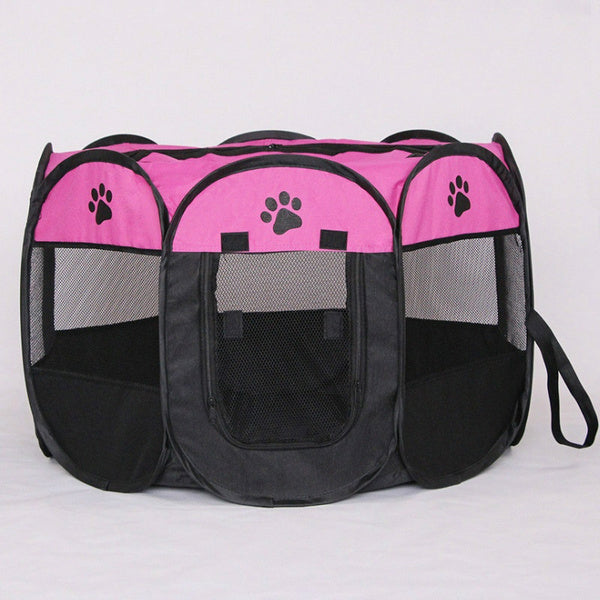 Pet Tent Portable Playpen Pet Supplies Rose S - DailySale