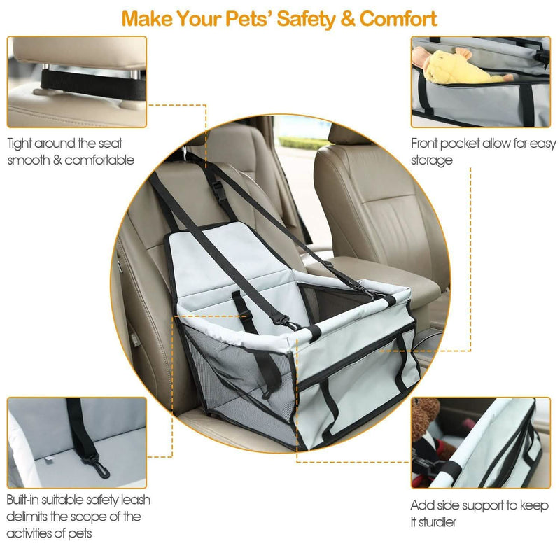 Pet Travel Carrier with Clip-On Safety Leash Zipper Storage Pocket for Pets up to 20lbs Pet Supplies - DailySale