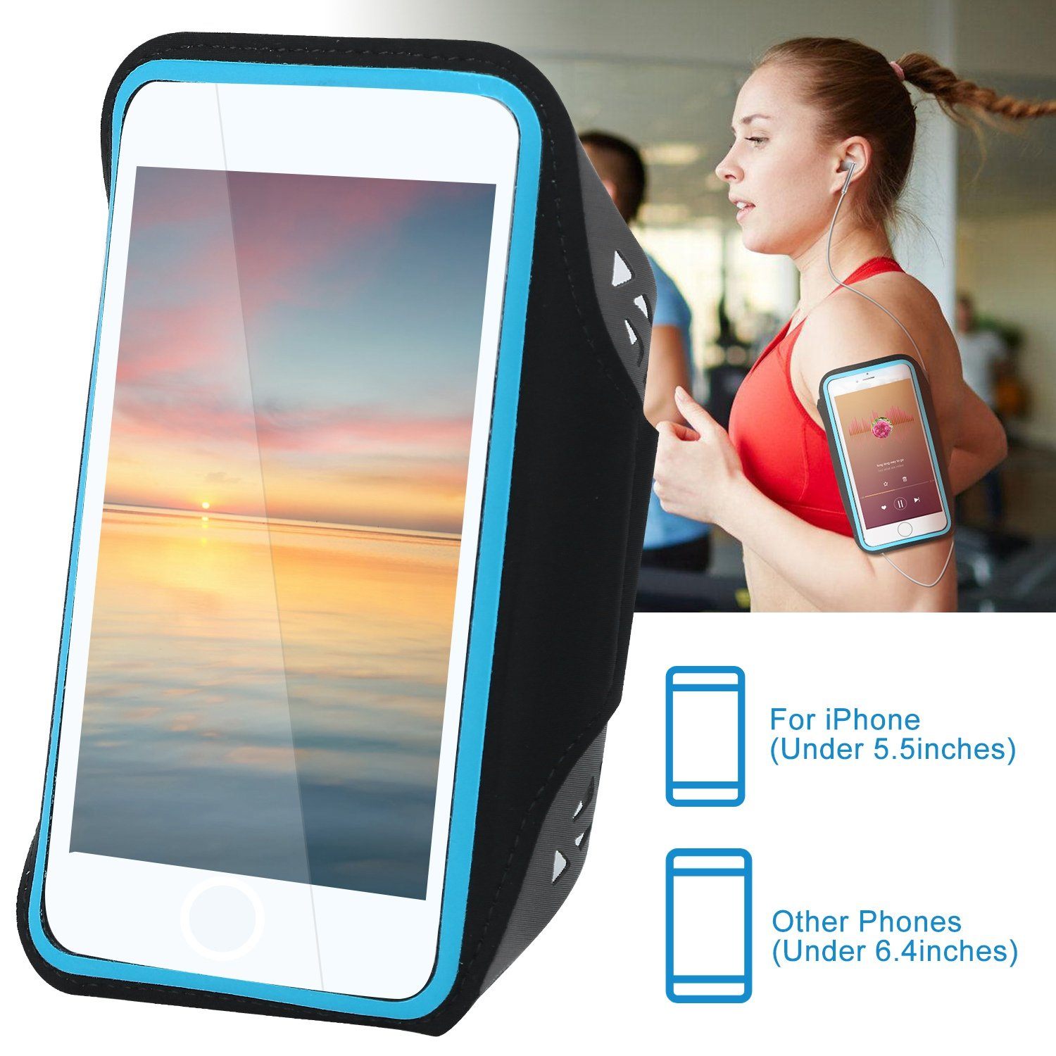 Phone Armband Case Sweat Resistant Mobile Accessories - DailySale