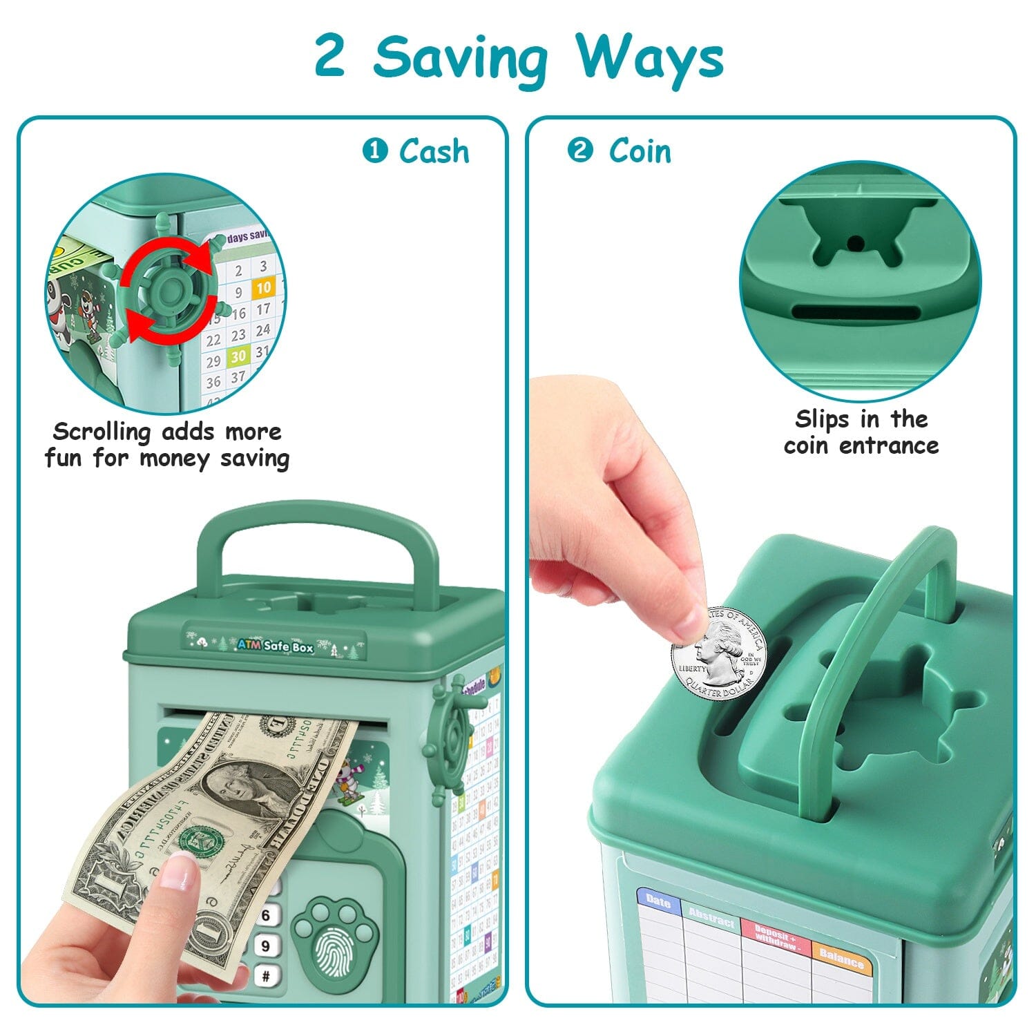 Money shops box toy